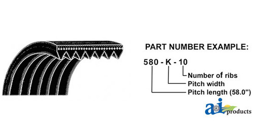 Micro-Rib V-Belt (99") ||| A-990K8