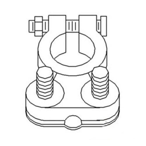 Battery Cable Ends Brass Reusable (#8Ga. to 1Ga.)(2 Pk) for John Deere® | 26A102