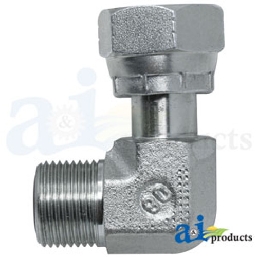Fitting, Hydraulic, Elbow, 90 DEG, Swivel for John Deere® | A-38H1095