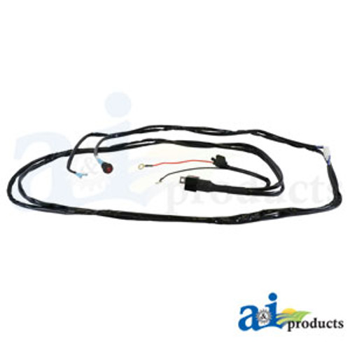 Light Harness, 1 Light, Illuminated Rocker Switch W/ Mount Bracket, Relay & Fuse for John Deere® || Replaces OEM # WLH1