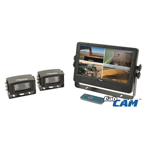 CCT9M2CQ | CabCAM  Video System Quad (Includes 9" Digital Touch Screen TFT LCD Monitor and 2 Cameras) for John Deere®