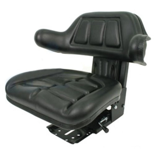 W333BL | Seat w/ Wrap Around Back w/Arms, Black Vinyl, 265 lb / 120 kg Weight Limit for John Deere®