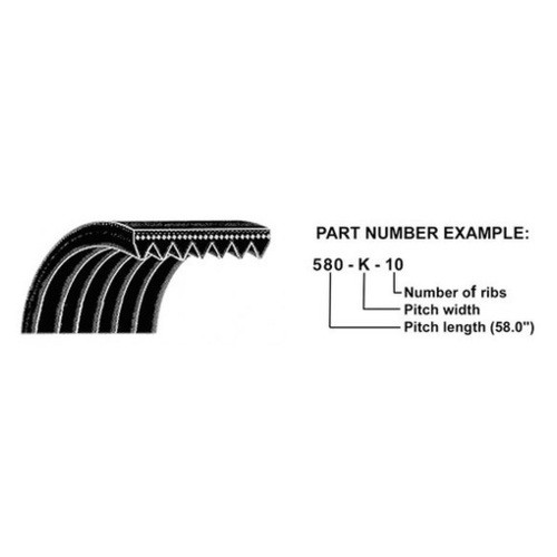 550K8 | Micro-Rib V-Belt (55") for Case®