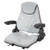F20ST135 | Seat, F20 Series, Slide Track / Armrest / Headrest / Gray Vinyl for Case®