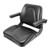 T500BL | Seat, Universal W/ Slide Track & Flip-Up Armrests, Blk Vinyl for Case®