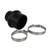 954030 | Centri Rubber Hump Hose Reducer w/ 2 Clamps 4"-3" for New Holland®