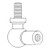 VPM1571 | End, Steel Cased Ball Joint Gas Strut for New Holland®