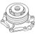 FAPN8A513AA | Pump, Water w/ Double Pulley (Threaded) for New Holland®