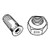 904-525 | (50) 7/32 X 5/8" 60ﾰ Ctsk Bolt & Nut for Case®