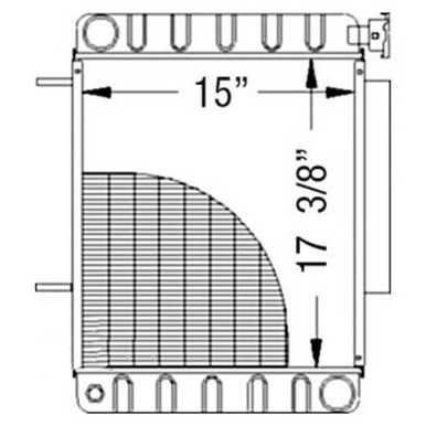 9828621 | Radiator for New Holland® | Replaces OEM # 9828621
