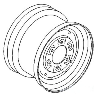 D5NN1007B | Rim, Front Wheel 10L X 16