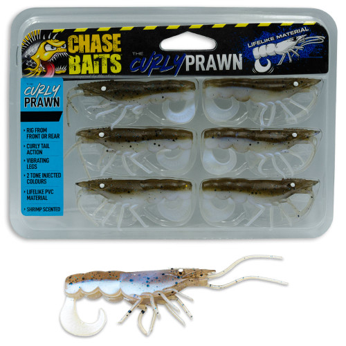 Chasebaits Curly Prawn Lures