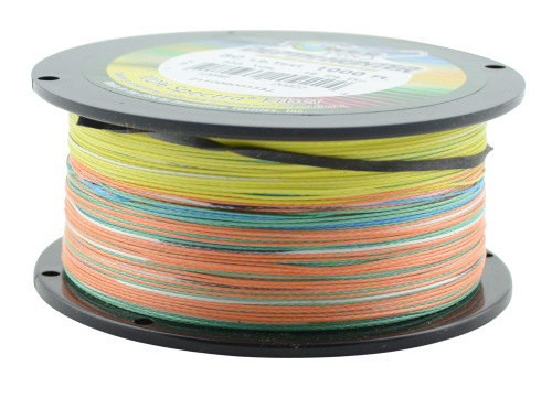 Power Pro Depth Hunter Braid Line multi colour braid.