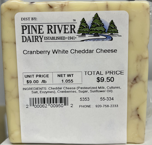 Cranberry White Cheddar Cheese