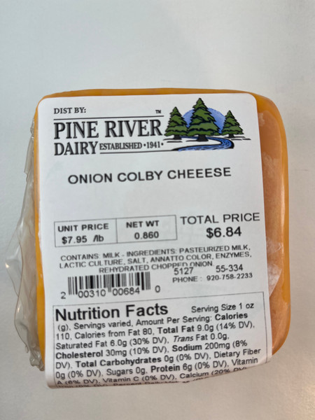 Onion Colby Cheese