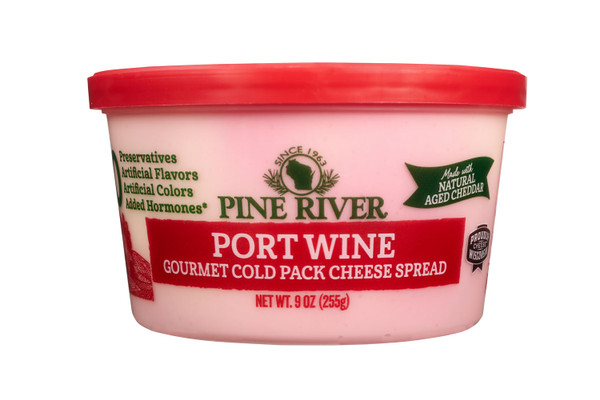 Pine River Premier All-Natural Port Wine Cheese Spread