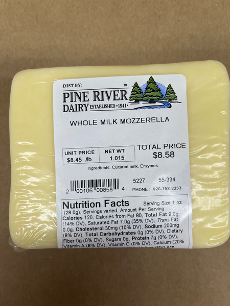 Whole Milk Mozzarella Cheese