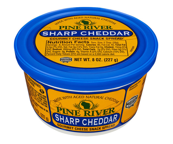 Pine River Shelf Stable Sharp Cheddar Snack Spread