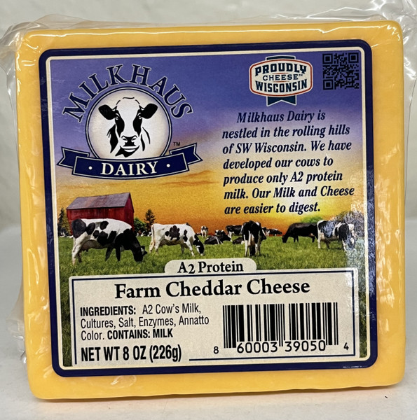 Milkhaus A2 Protein Farm Cheddar Cheese