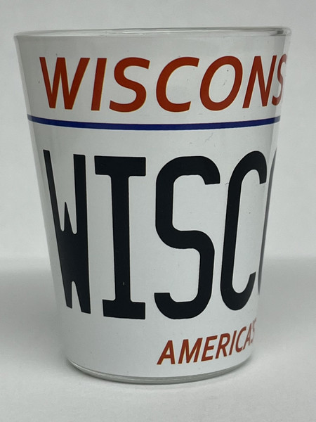 Wisconsin License Shot Glass