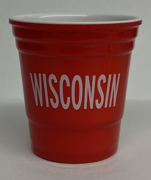 Wisconsin Red Solo Cup Shot Glass