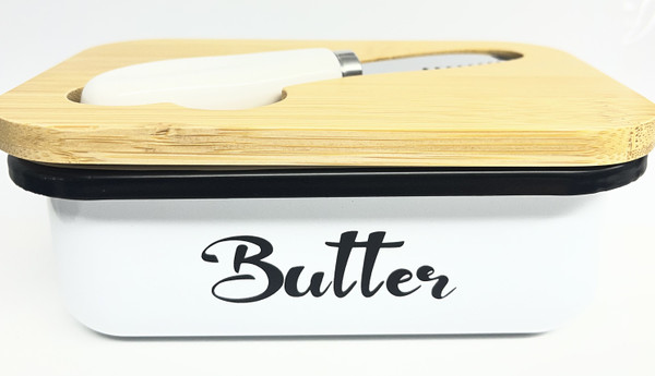 Small Metal Butter Dish