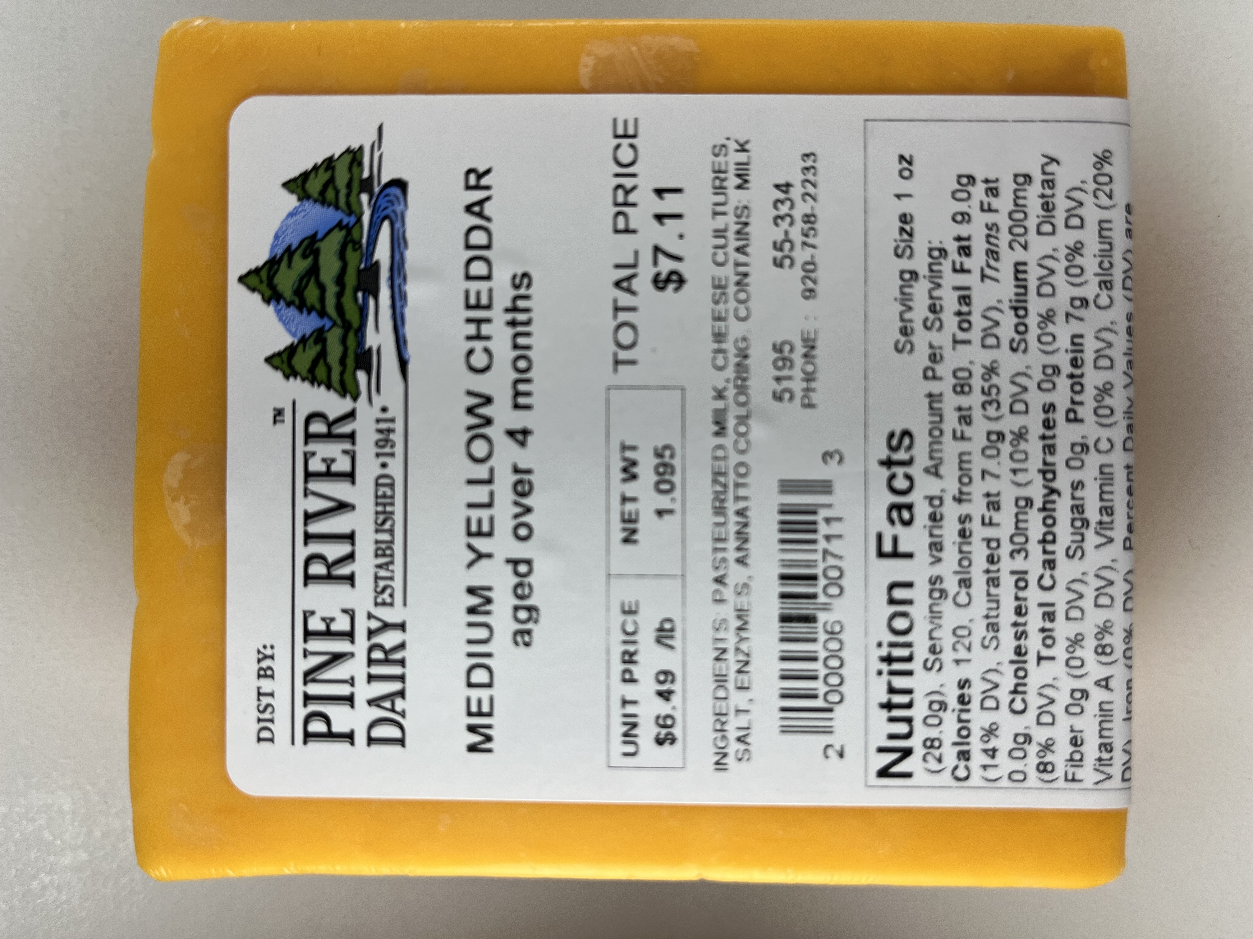 Medium Cheddar Cheese