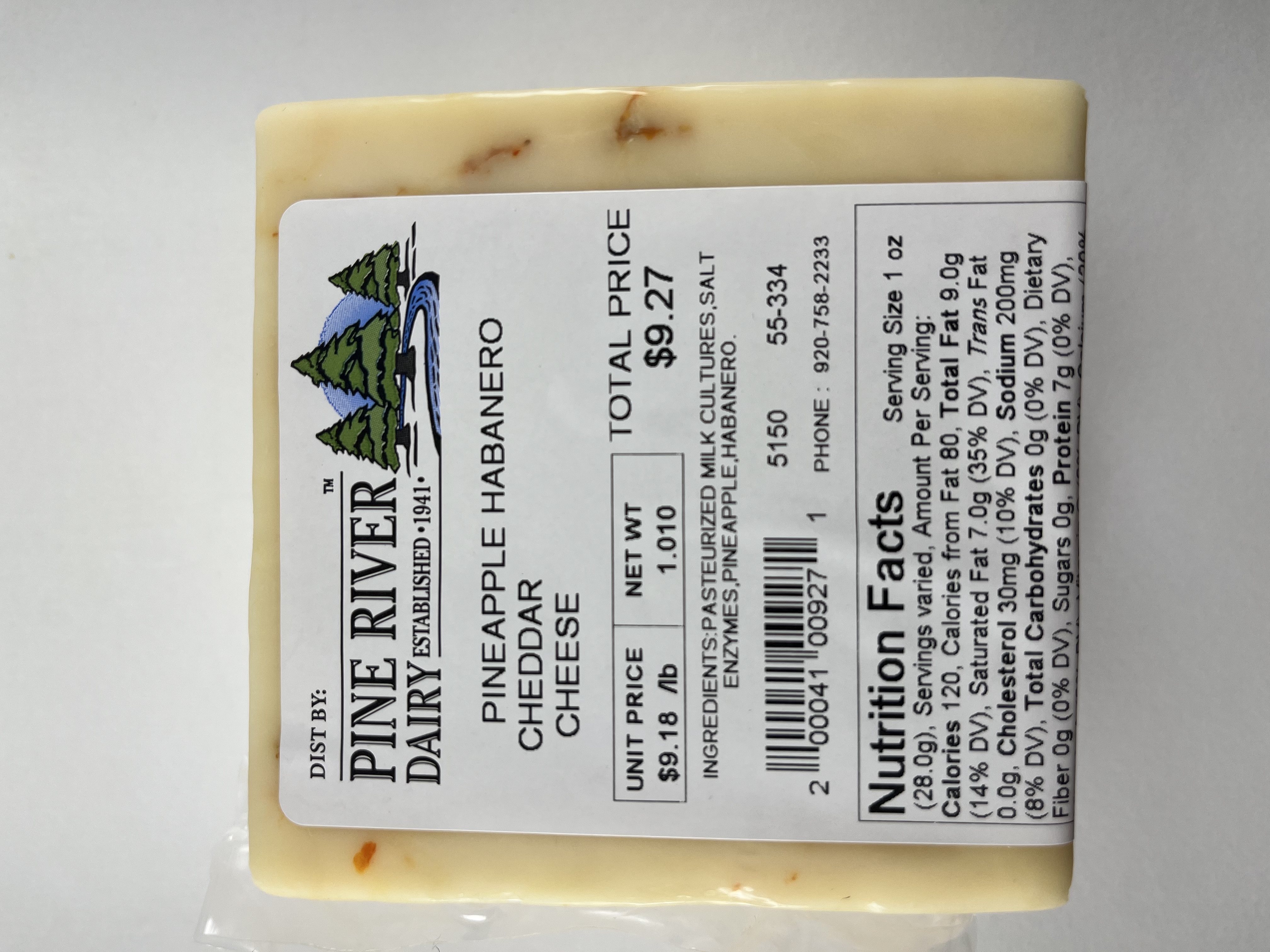 Pineapple Habanero Cheddar Cheese