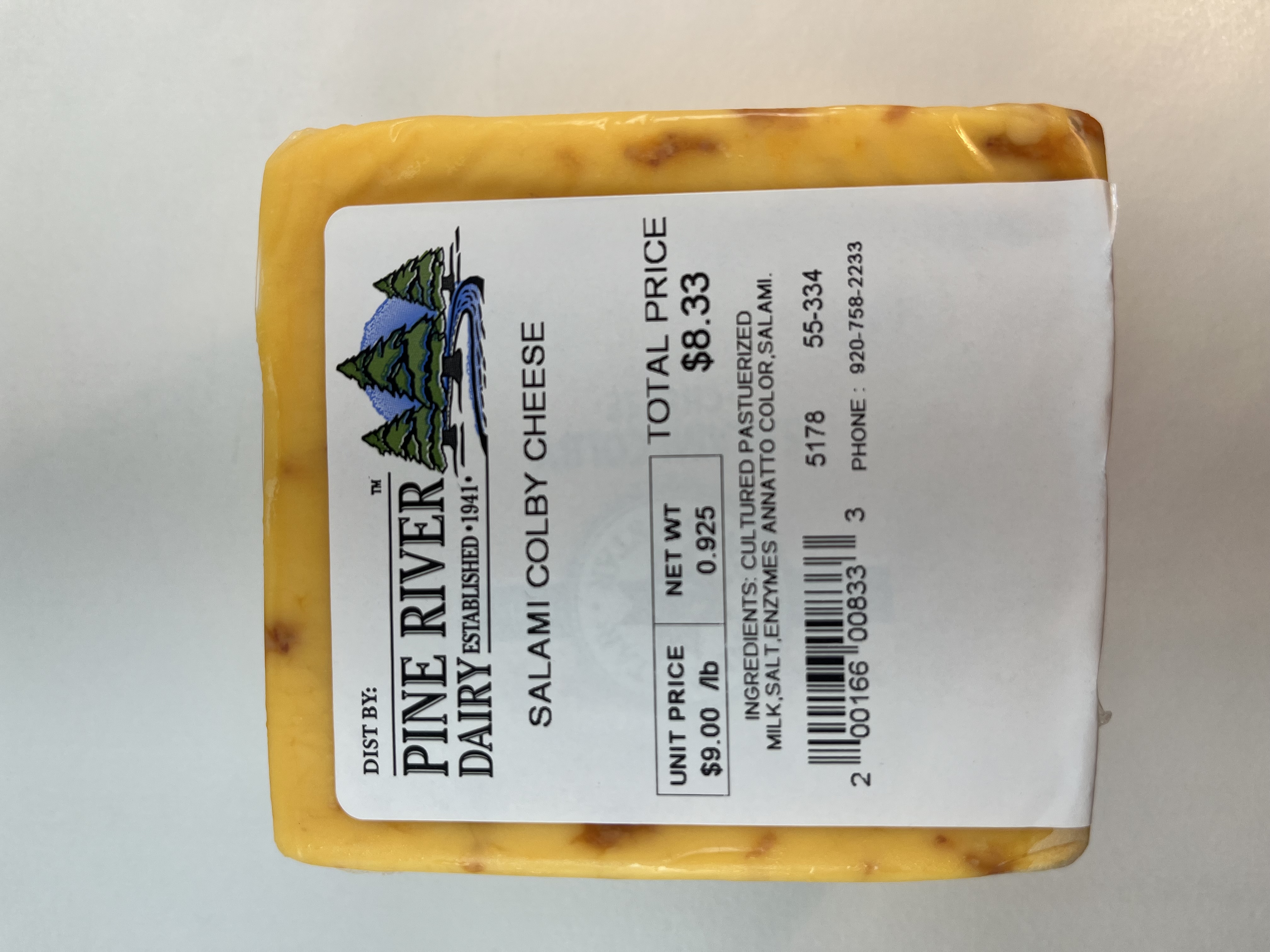 Colby Cheese with Salami