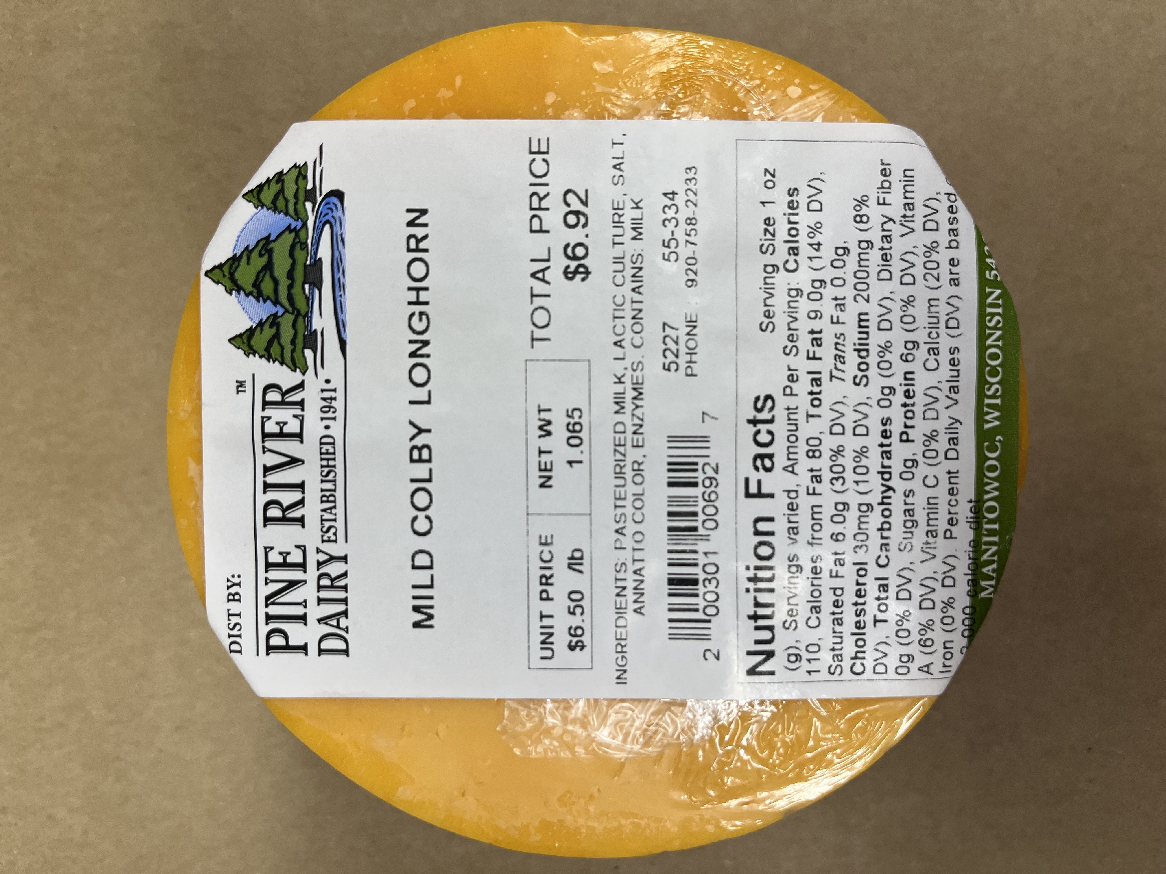 Mild Colby Longhorn Cheese