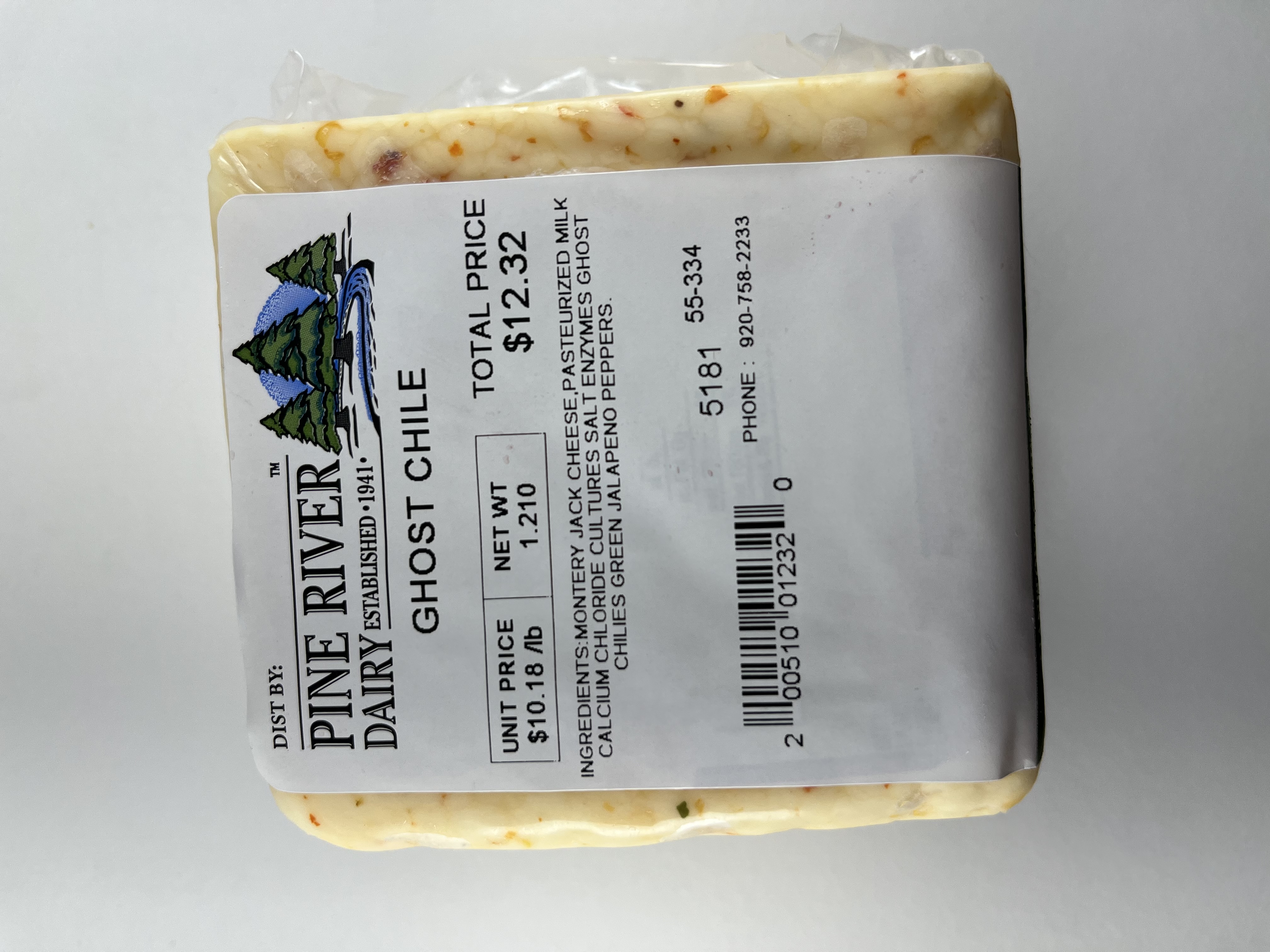 Ghost Chile Pepper Jack Cheese
