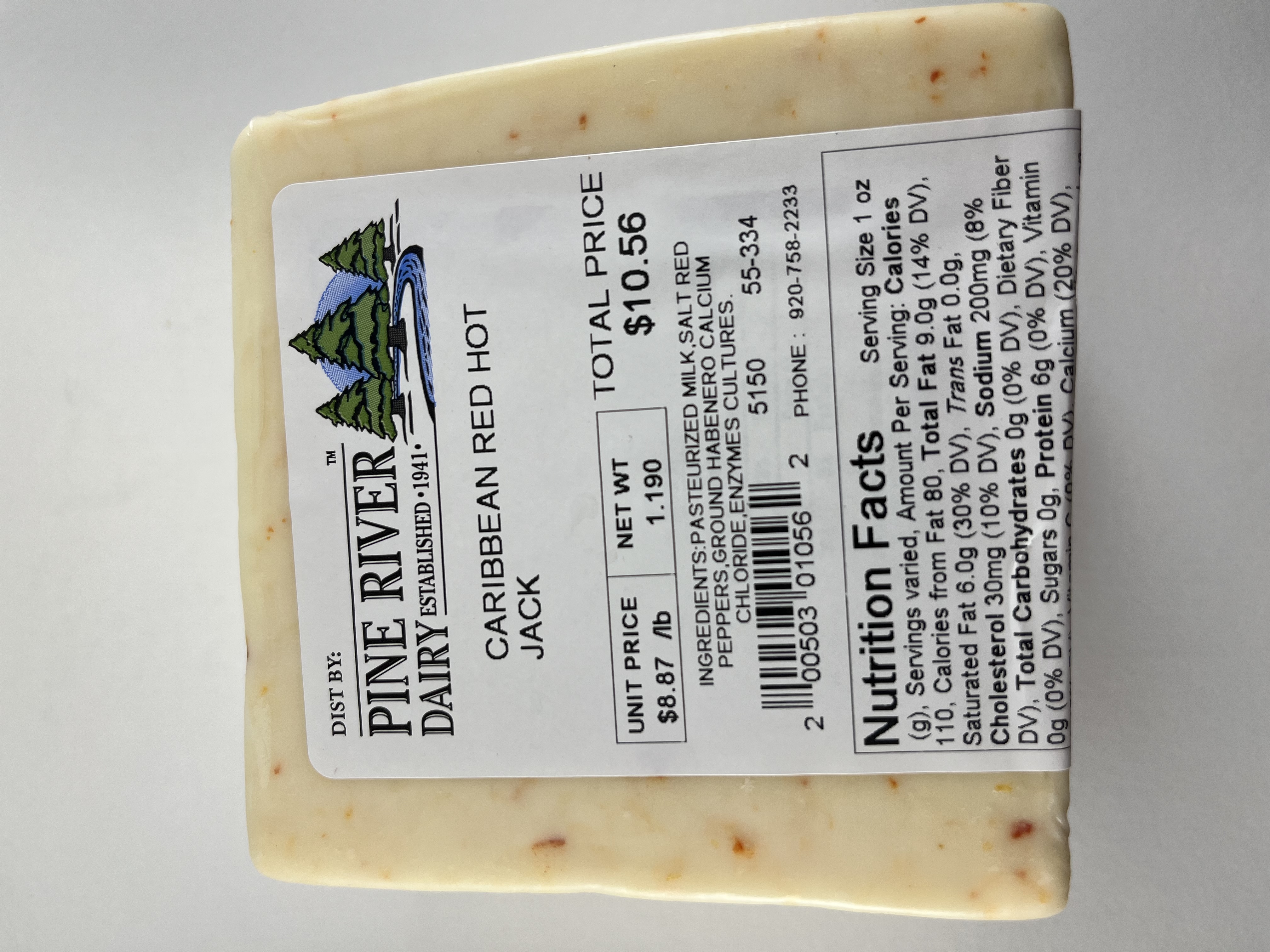 Caribbean Red Hot Monterey Jack Cheese