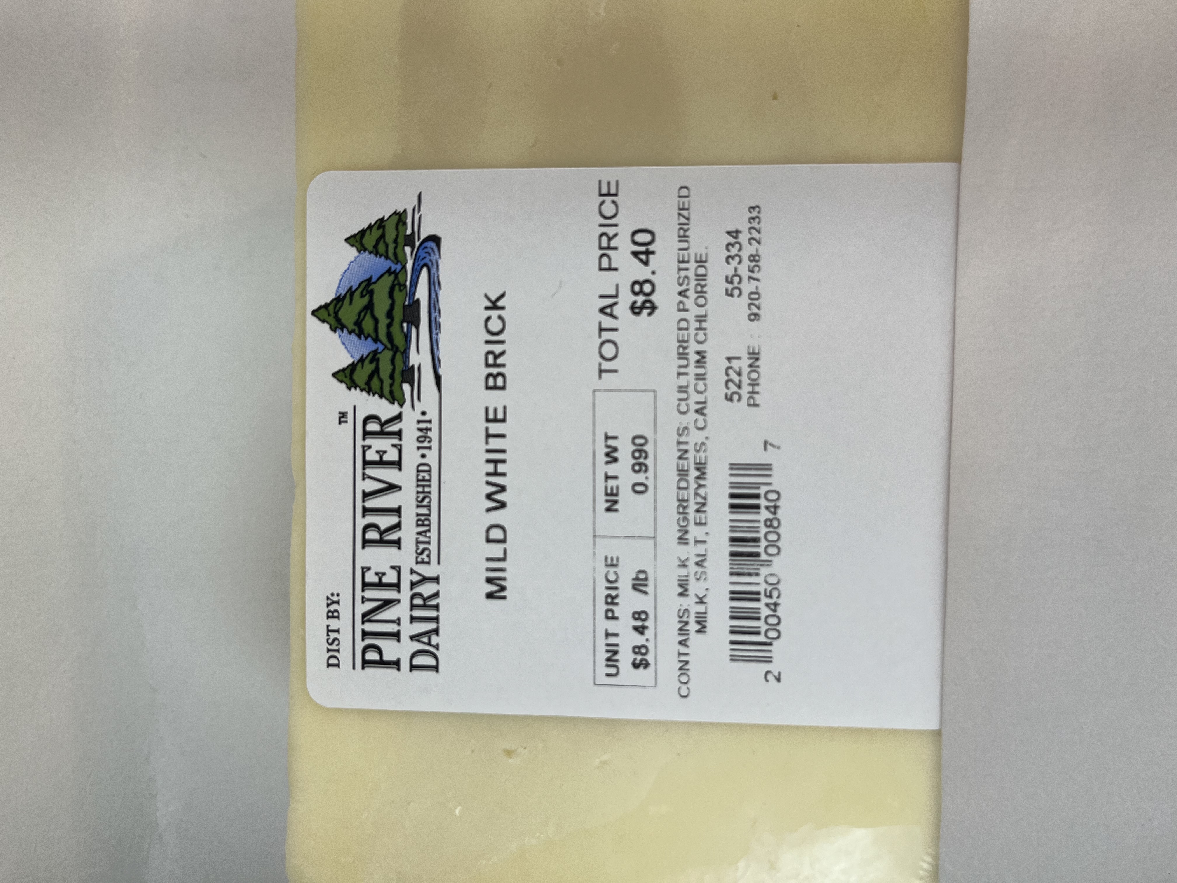 Mild White Brick Cheese