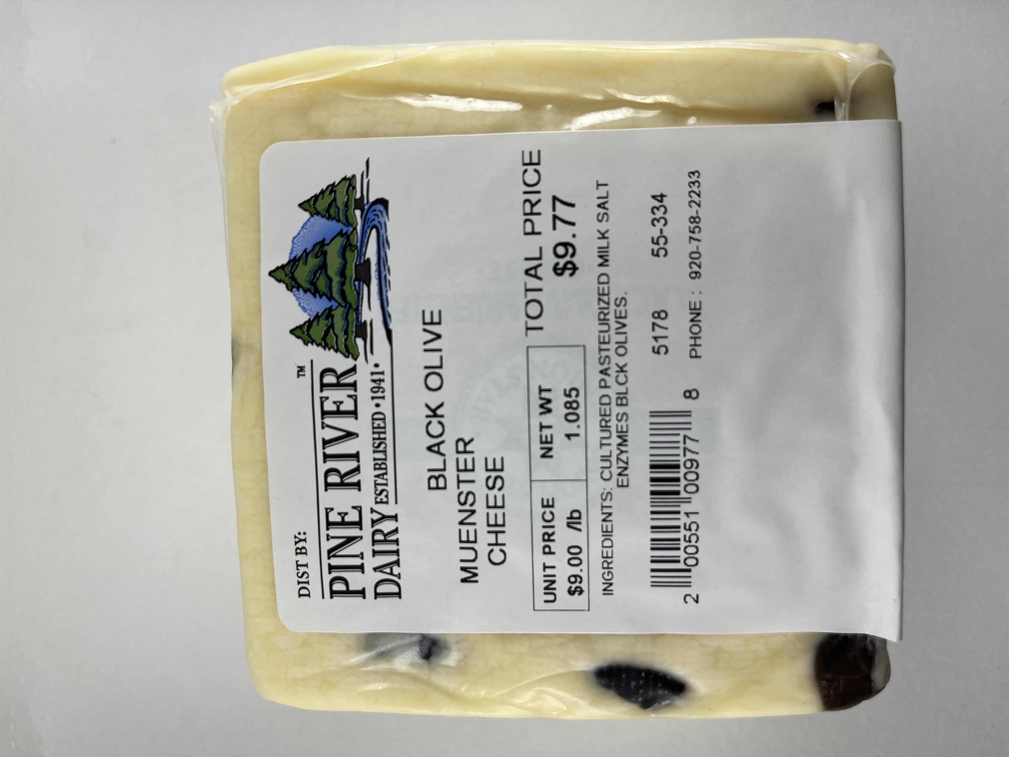 Black Olive Muenster Cheese