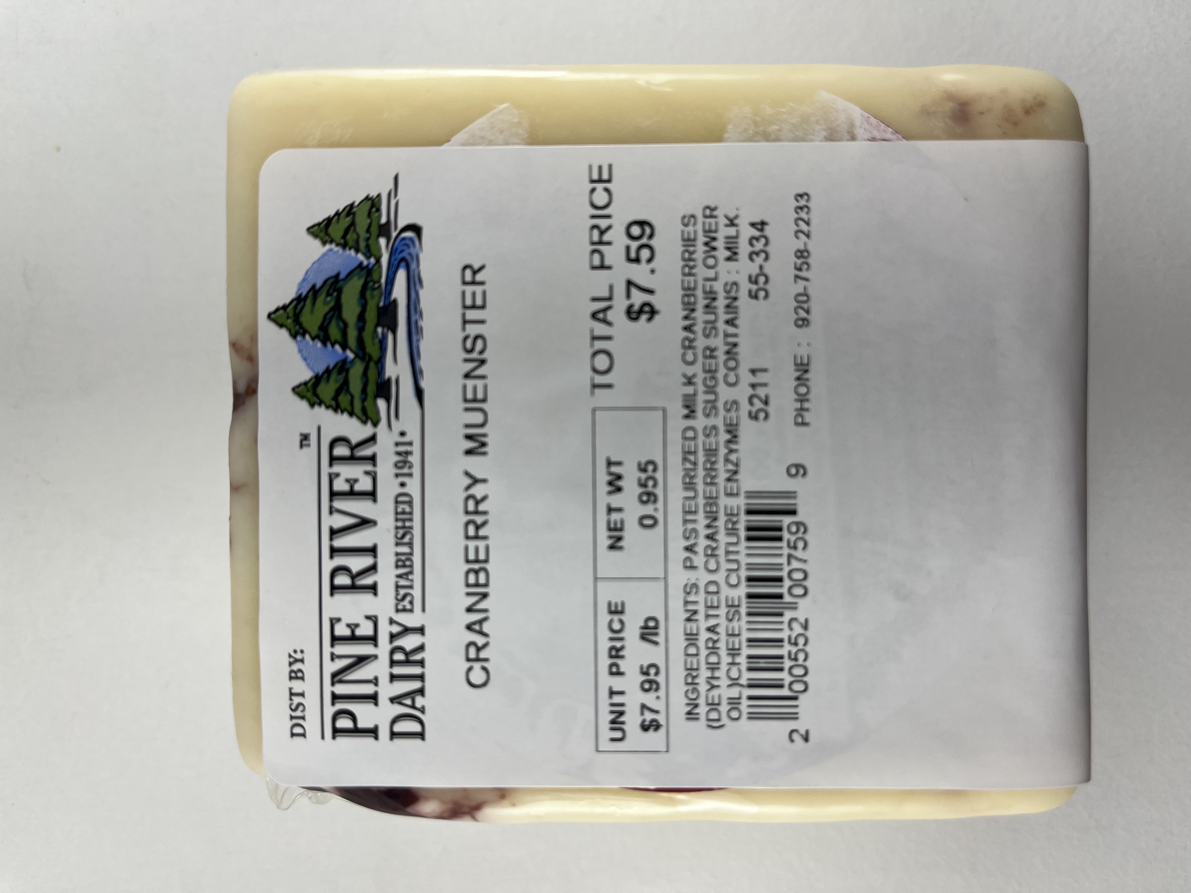 Cranberry Muenster Cheese