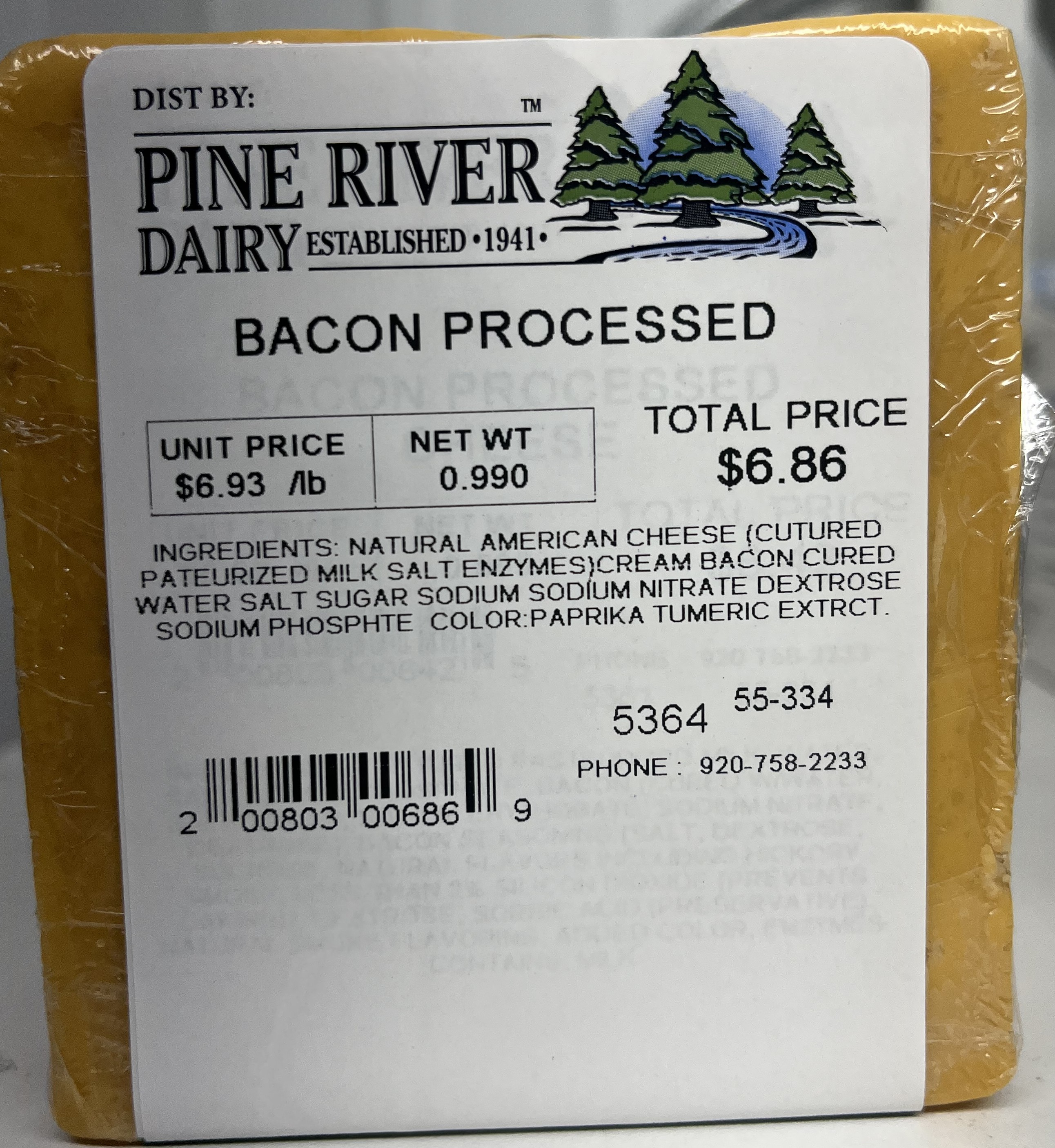 Bacon Process Cheese