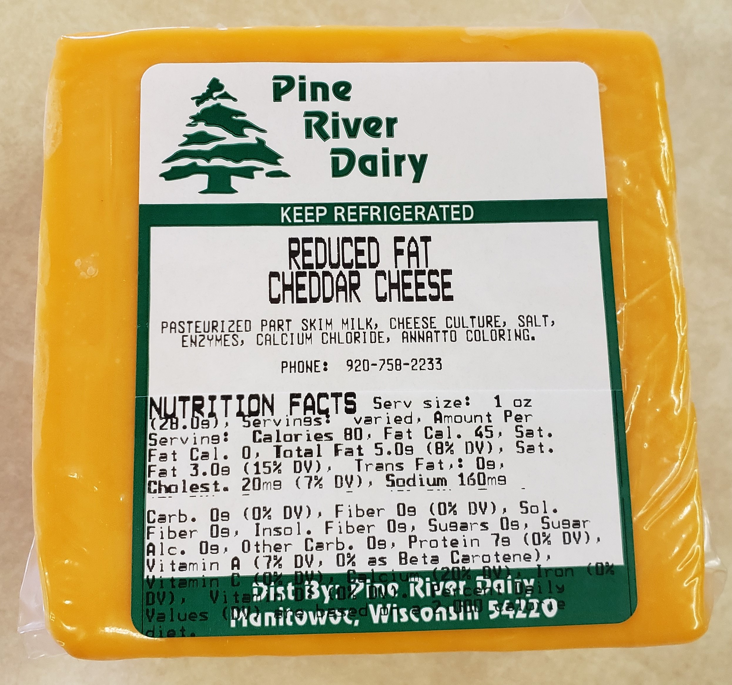 Reduced Fat Cheddar Cheese