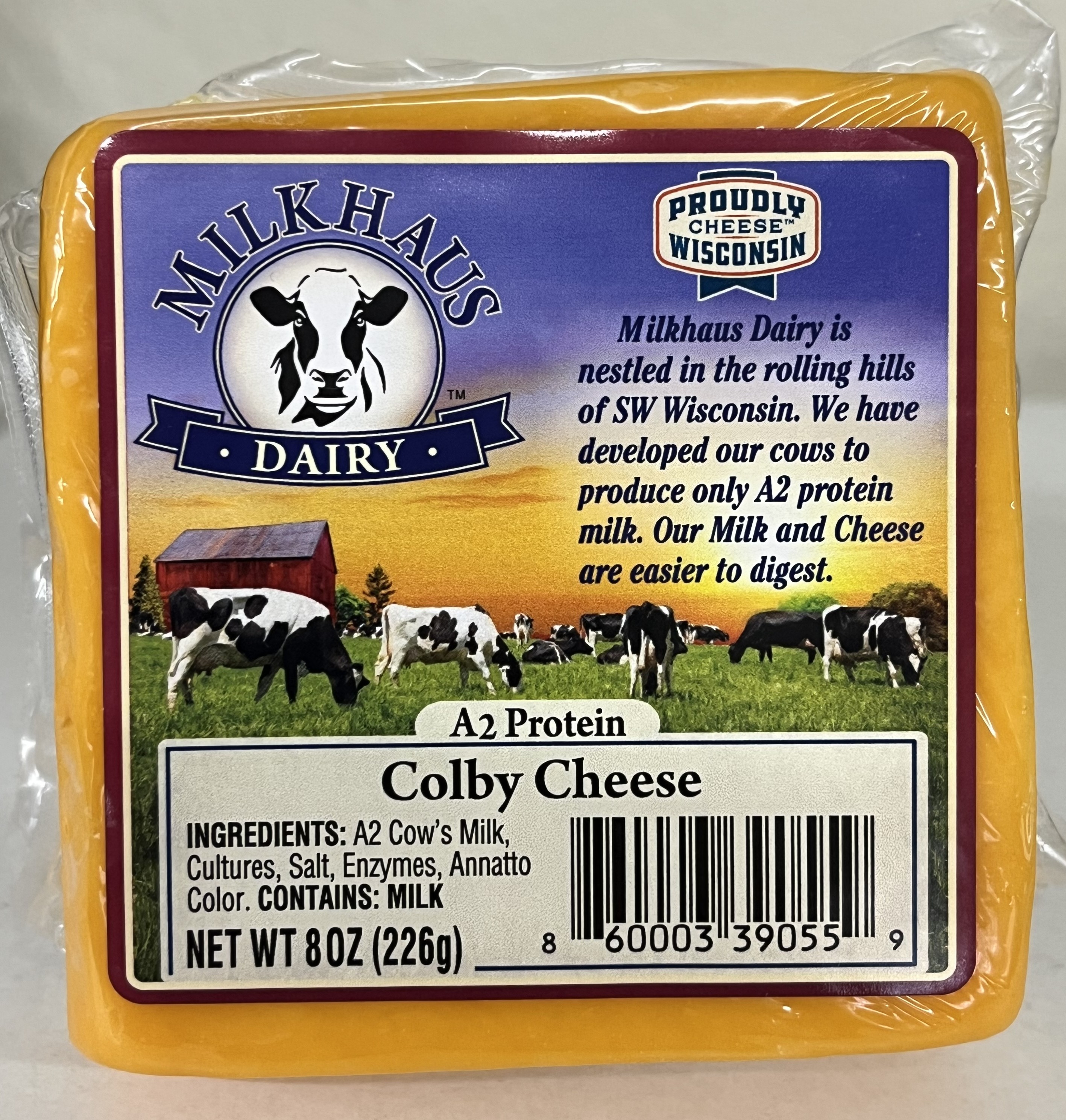 Milkhaus A2 Protein Colby Cheese