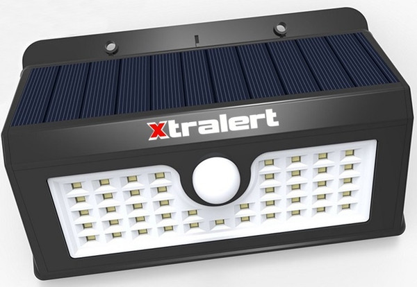 Xtralert Large Solar Powered Motion Activated Security LED Light