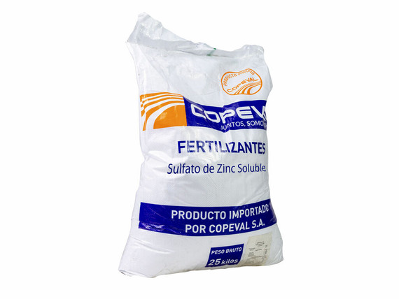 Fertilizante Copeval Sulfato de zinc soluble 25 kg