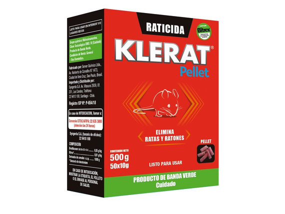 Raticida KLERAT Pellet 500 g