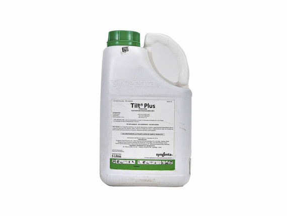 Fungicida Syngenta tilt plus de 5 litros para control preventivo y curativo de enfermedades