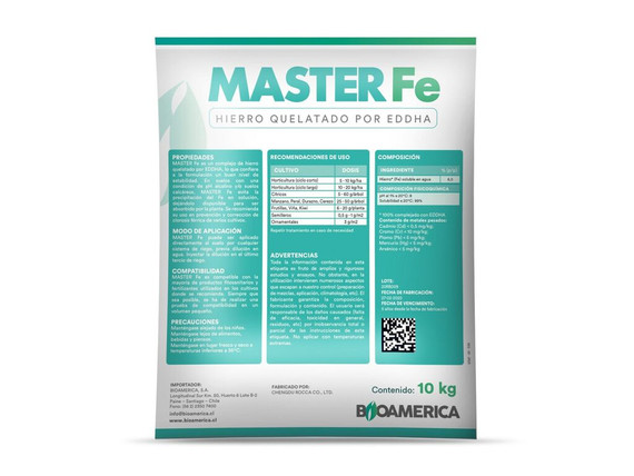 Fertilizante Bioamerica Master Fe - Bolsa 10 kg