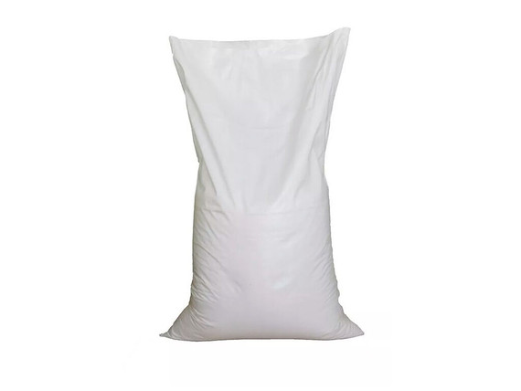 Saco blanco de polipropileno - capacidad 25 kg