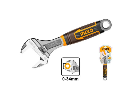Llave Ajustable Ingco Industrial 200 mm 8"