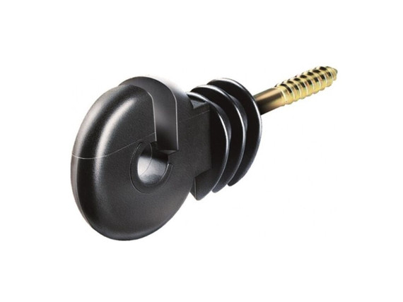 Aislador Poste con Tornillo para cerco eléctrico x 25 Unidades