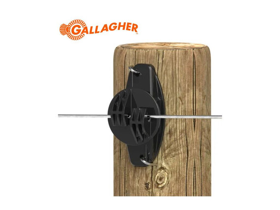 Aislador tipo W Negro Gallagher x 25 Unidades Aislador tipo W Negro Gallagher x 25 Unidades