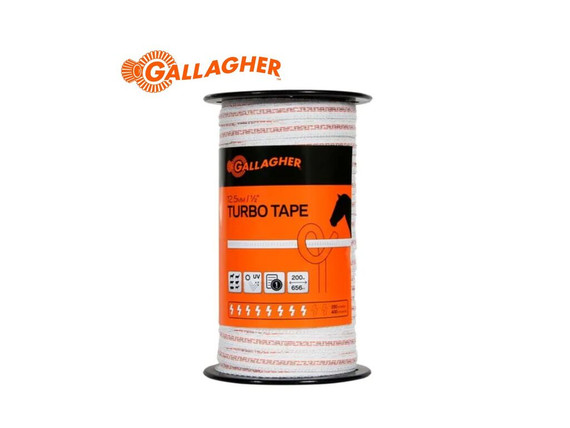 Cinta Turbo Blanco Plano 12,5 mm x 400 metros Cinta Turbo Blanco Plano 12,5 mm x 400 metros