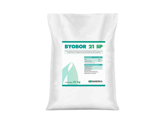 Corrector Nutricional Byobor 21 SP Bioamerica con 20,5% de boro