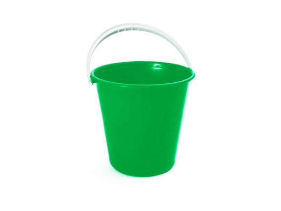 Balde plástico verde - 5 l